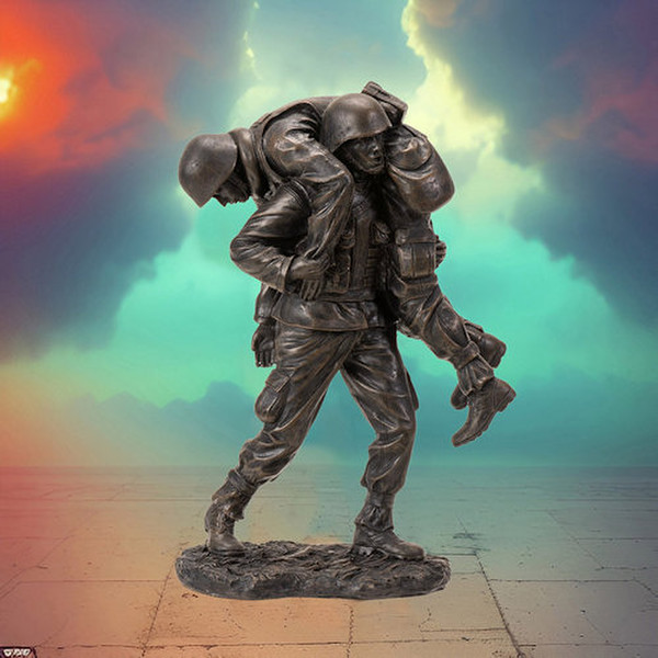 War Memorial Comrades in Arms Sculpture our military heroes statue